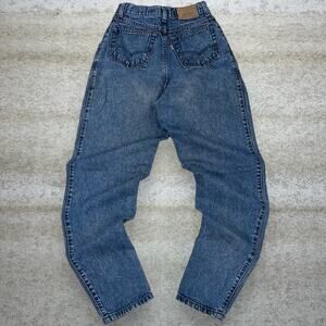 Vintage 90s Levis Jeans 900 Series 24x32 Slim Taper High Waisted Slate Blue Wash